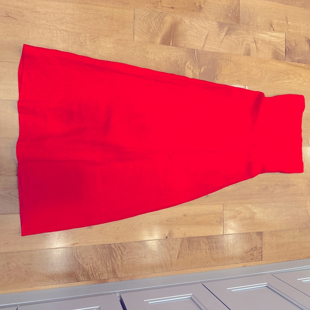 Robertson & Rodeo red linen maxi dress